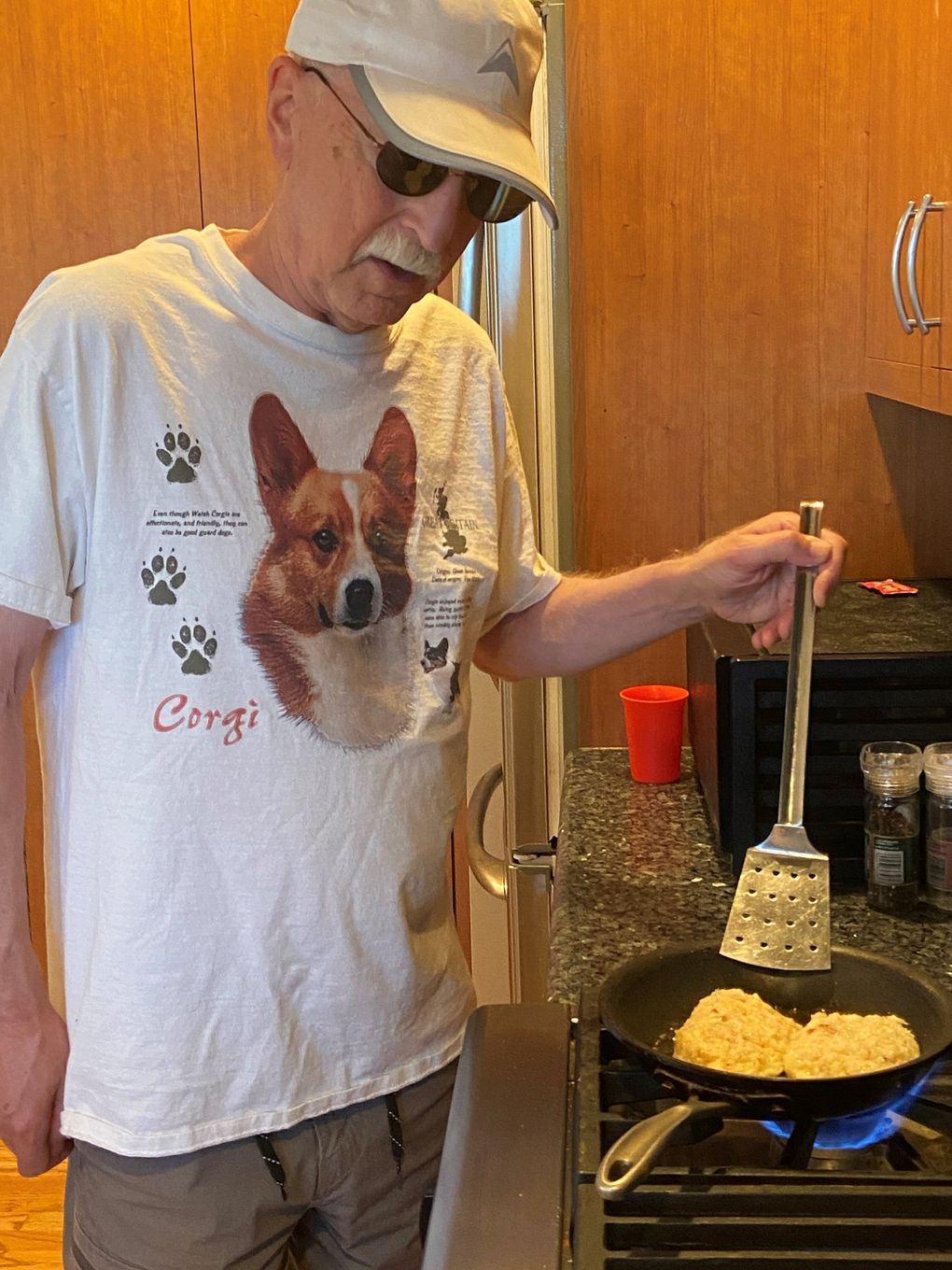 Jeff Abrams lost his sight about seven years ago, but that didn’t keep him out of the kitchen. As an avid home chef for years, Abrams taught himself to cook blind. (Courtesy of Jeff Abrams)