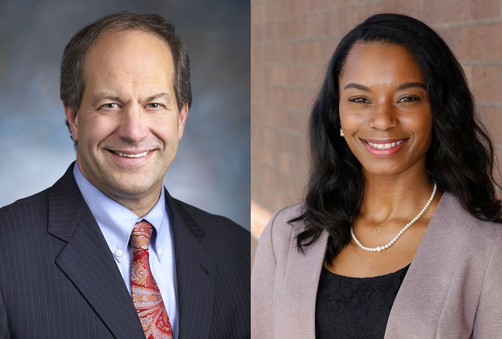 Steve O’Ban, left, and T’wina Nobles, right. (Courtesy of the campaigns)