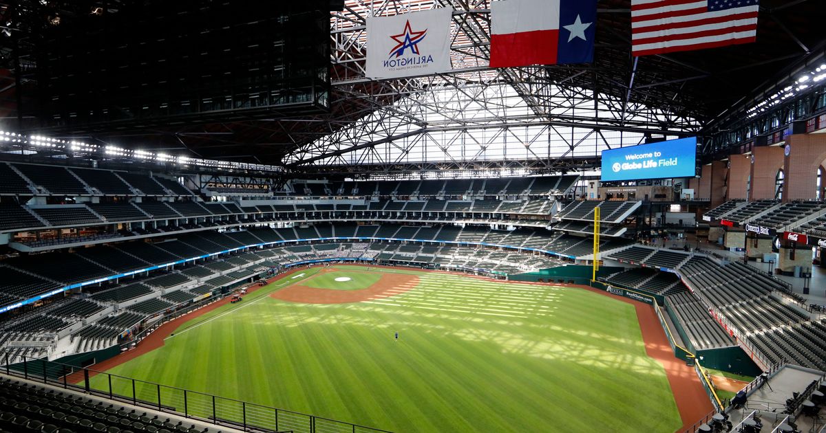 Texas Rangers Globe Life Park in Arlington Replica 9