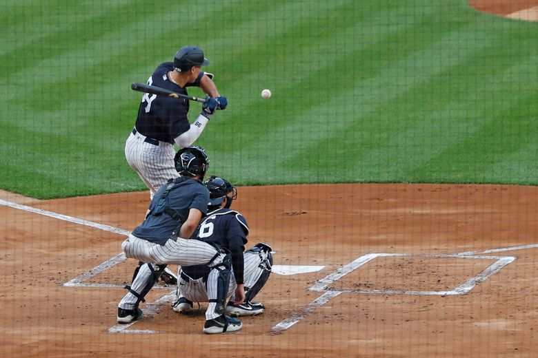 Yankees' Gerrit Cole strikes out six, allows homer in scrimmage 