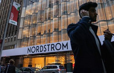 The exterior of Nordstrom’s new flagship store in New York City on Oct. 21, 2019. , Nordstrom has reportedly spent $500 million on the store on 57th Street and Broadway in New York.