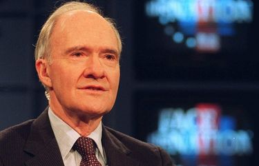 FILE–Brent Scowcroft is shown prior to a television appearance in this Dec. 6, 1992 file photo. Adding a new dimension to the FBI files controversy, the Clinton White House gathered background documents on some 300 national security aides, including Brent Scowcroft and former CIA Director Robert Gates. (AP Photo/File)