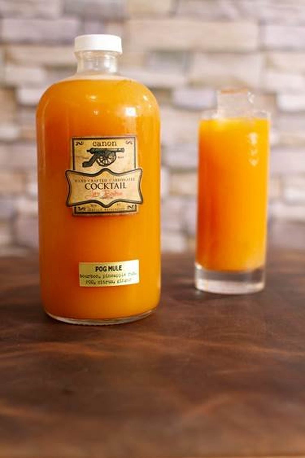 Canon’s spiked POG juice pays homage to Hawaii and is one of the most talked-about cocktails right now. The POG Mule comes with pineapple rum and bourbon, along with passion fruit, orange, guava, ginger beer and lime. (Courtesy of Canon)