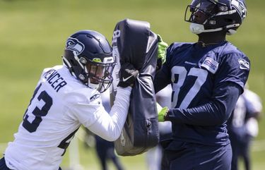 Seahawks training camp: Corners battling DK Metcalf, receiver room - Sports  Illustrated