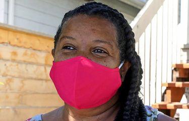 Victoria Beach, chair of SPD’s African American Community Advisory Council outside her home near Seattle University. 214780 214780
