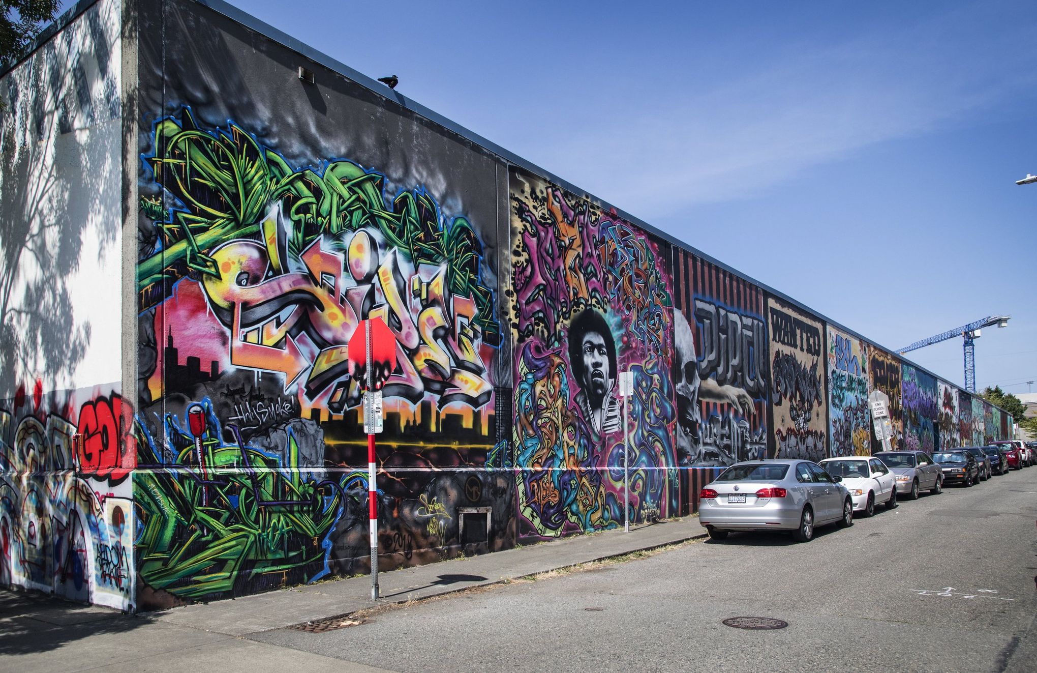 Photos: Boarded-up storefronts provide new canvas for graffiti in
