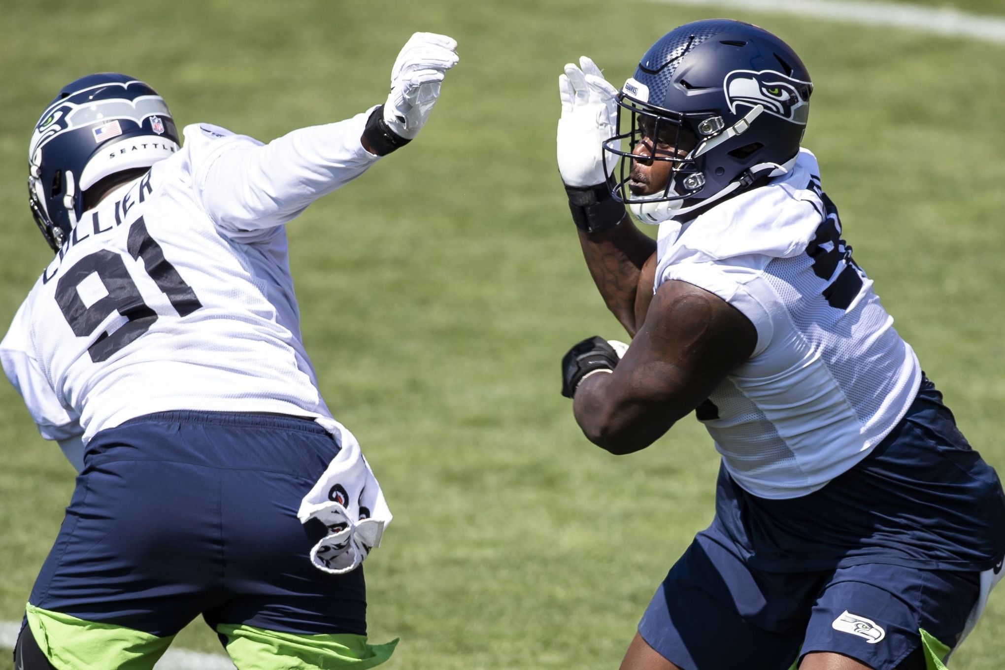 Seahawks Debut Green Practice Jerseys On First Day Of Training Camp