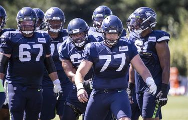 Seahawks practice impressions: Jordyn Brooks is back in pads and Seattle  adds a quarterback