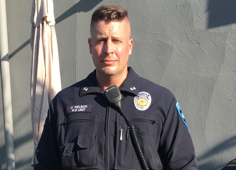 Auburn police Officer Jeffrey Nelson, 41, pleaded not guilty Monday to charges of murder and assault in connection with the May 31, 2019, shooting death of 26-year-old Jesse Sarey. (Auburn Police Department)