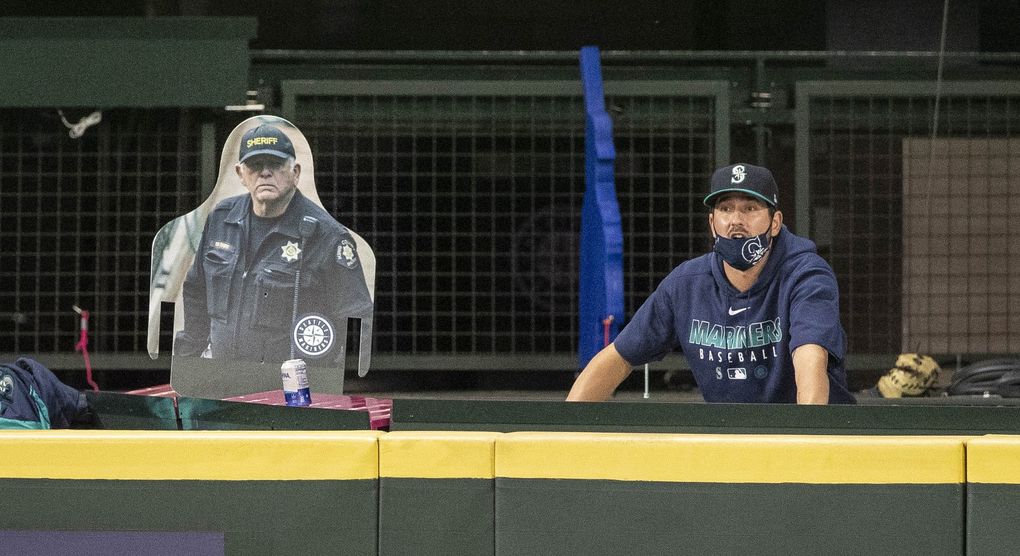 Pierre Thiry has done off-duty security work for the Mariners since their first game in 1977. (Dean Rutz / The Seattle Times)