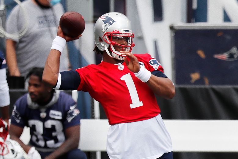 cam newton signed patriots jersey