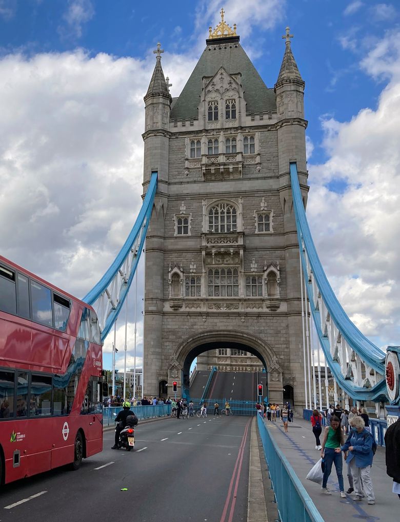 London's famous Tower Bridge gets in an open position | The Times