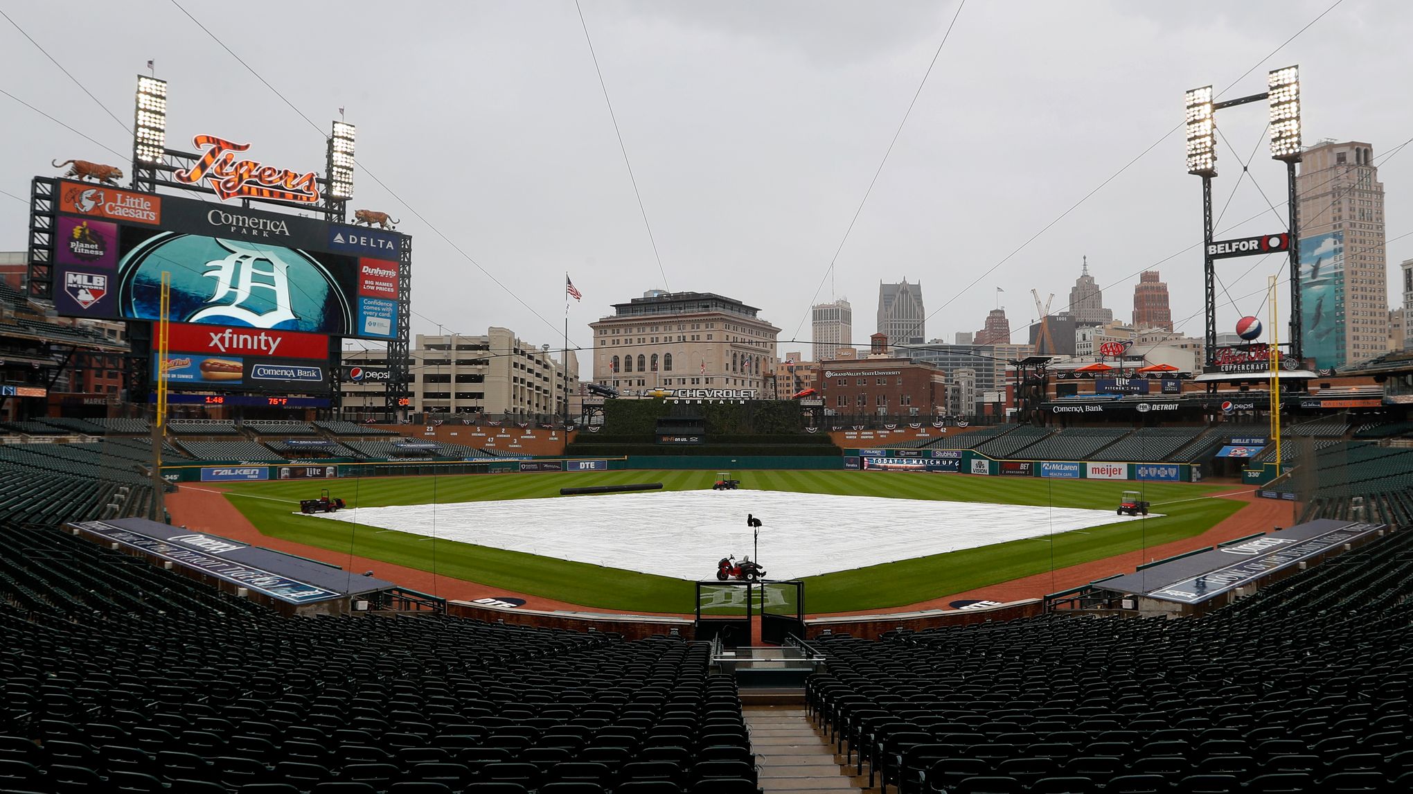 Tigers Rained Out