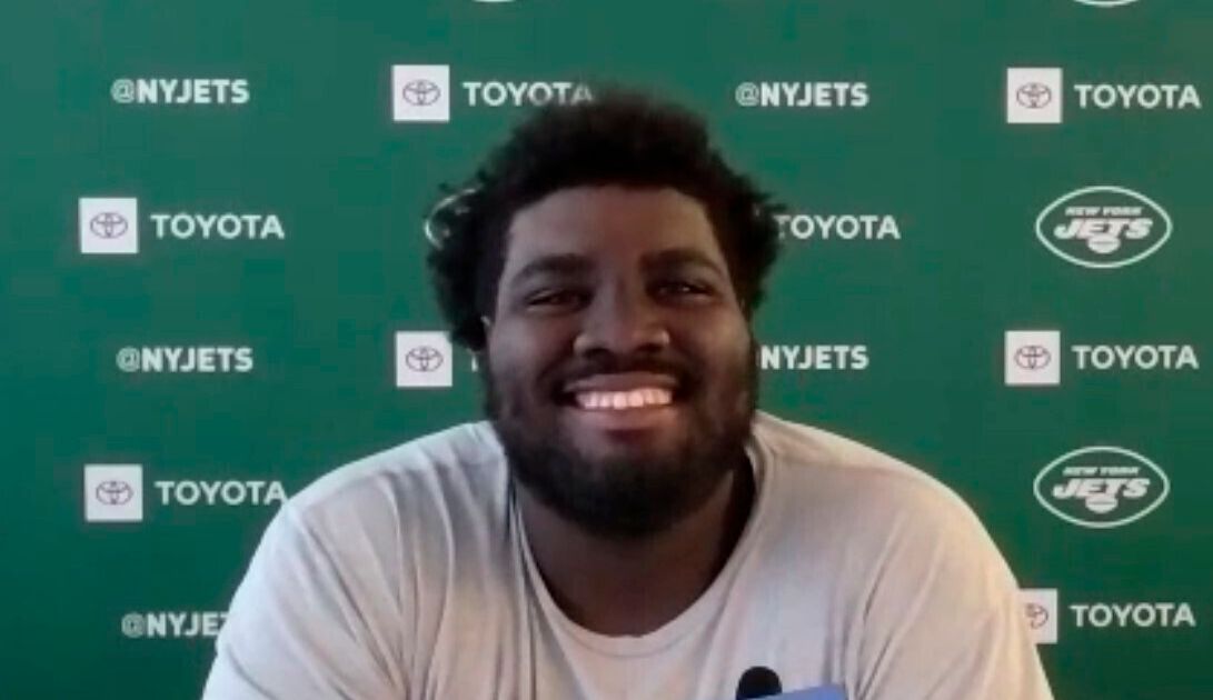 Jets rookie Mekhi Becton has been impressive so far