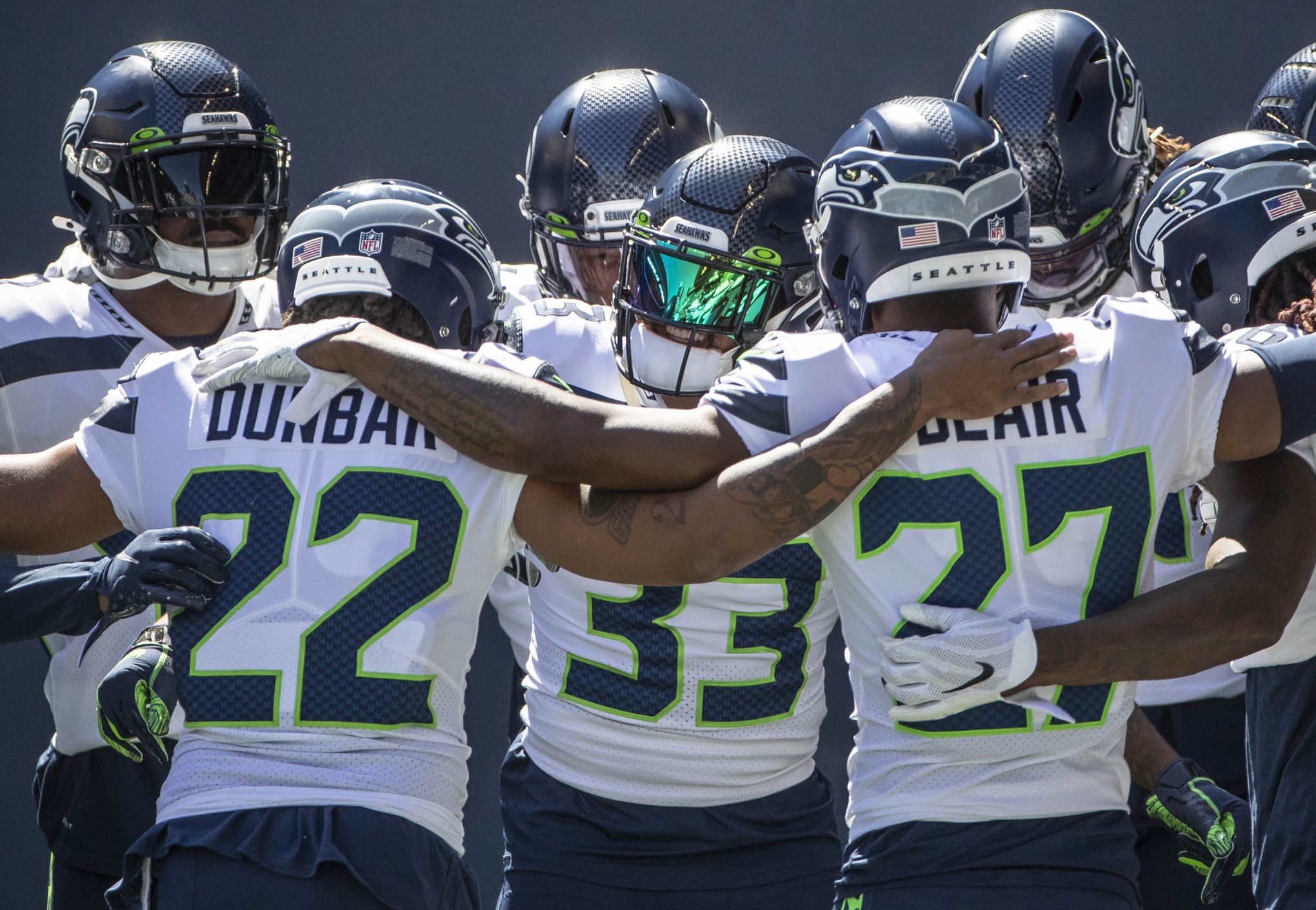 Seahawks to wear helmet decals honoring victims of racism and