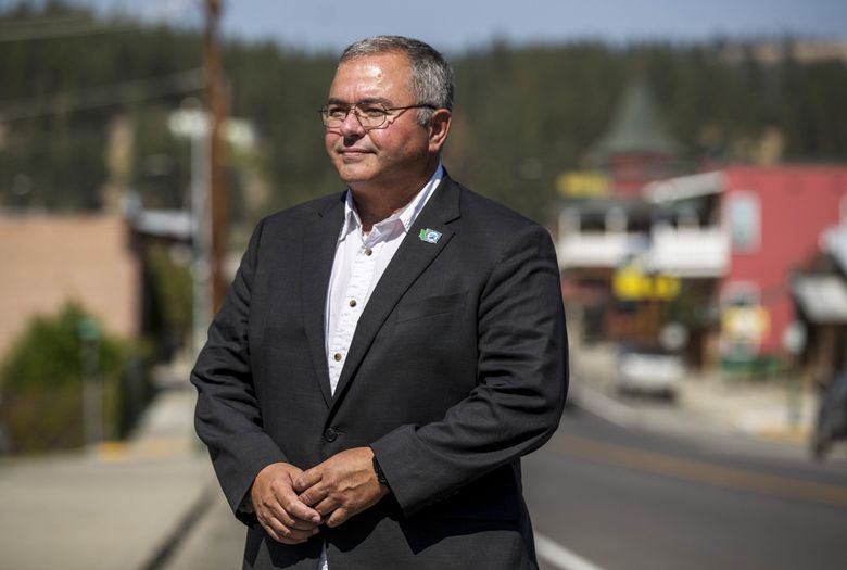 Police Chief Loren Culp, in Republic, Ferry County, is the Republican candidate for governor on the Nov. 3 ballot. (Amanda Snyder / The Seattle Times)