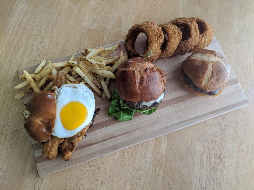 That Tipsy Cow’s Rockstar burger made it to our food writer’s house with its yolk fully intact was an act of pure magic. (Jackie Varriano / The Seattle Times)