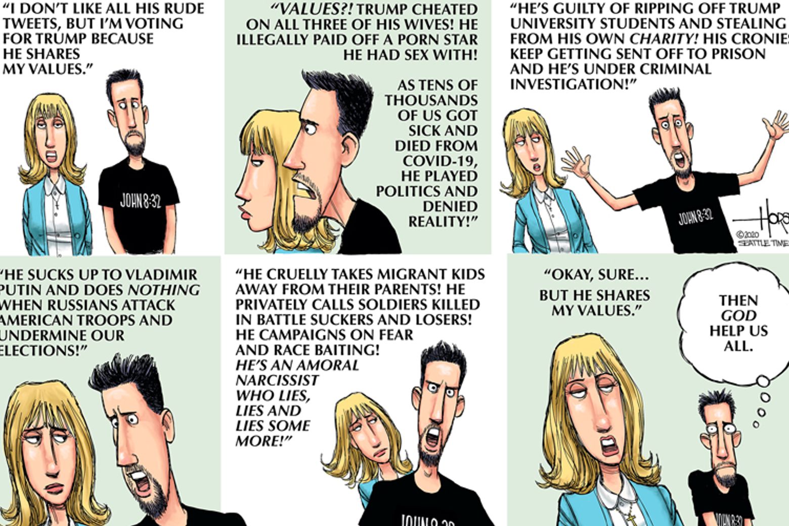 What do Trump's “values voters” truly value? | The Seattle Times What do Trump's “values voters” truly value? | The Seattle Times