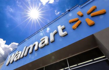 FILE – This June 25, 2019, file photo shows the entrance to a Walmart in Pittsburgh. Walmart launched a pilot program Wednesday, Sept. 9, 2020, using drones to deliver groceries and household essentials in a North Carolina city. The retail giant is using drones from Flytrex in Fayetteville, where it says it hopes to gain insight into customers’ and its workers’ experience with the technology. (AP Photo/Gene J. Puskar, File)