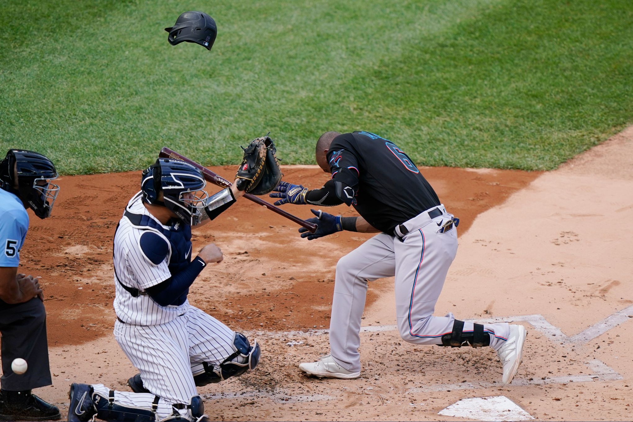 Marlins' Starling Marte, José Ureña hurt against Yankees - NBC Sports