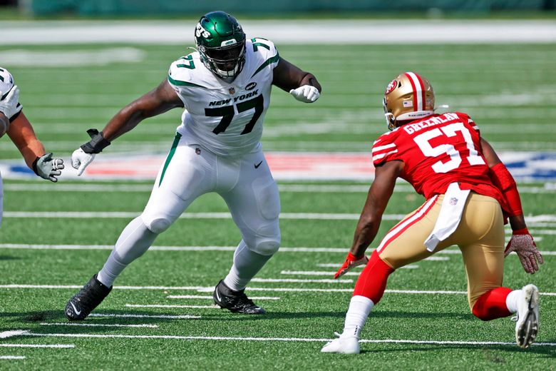 Mekhi Becton has been lone bright spot for New York Jets