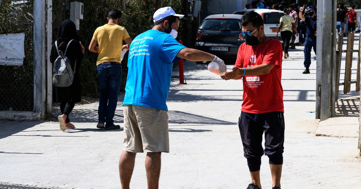 Greece Crowded refugee camp quarantined after COVID19 case The Seattle Times