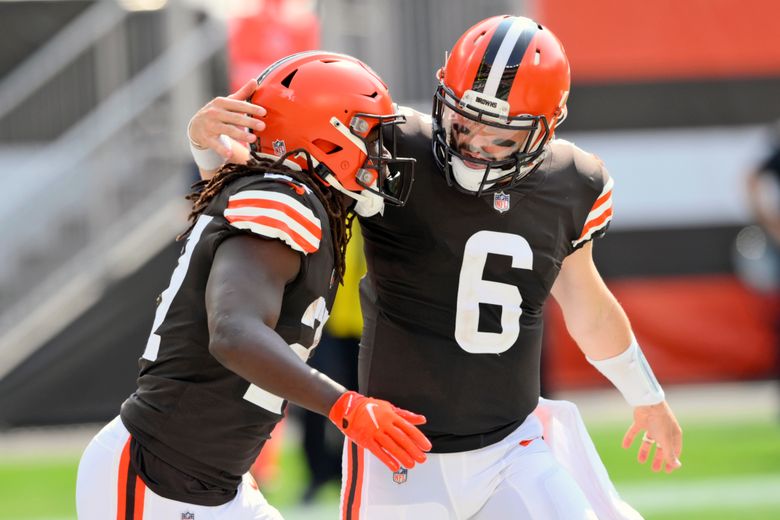 Mayfield leads Browns to first winning record since 2014