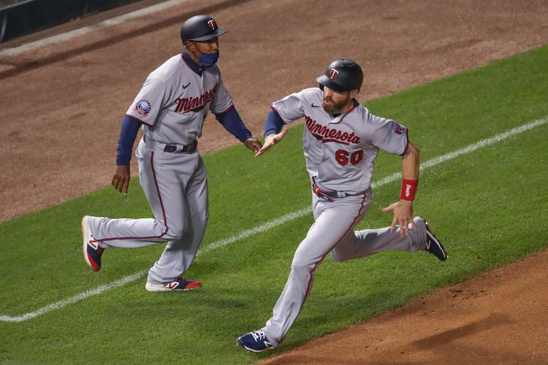 Eddie Rosario of the Minnesota Twins looks on before the game