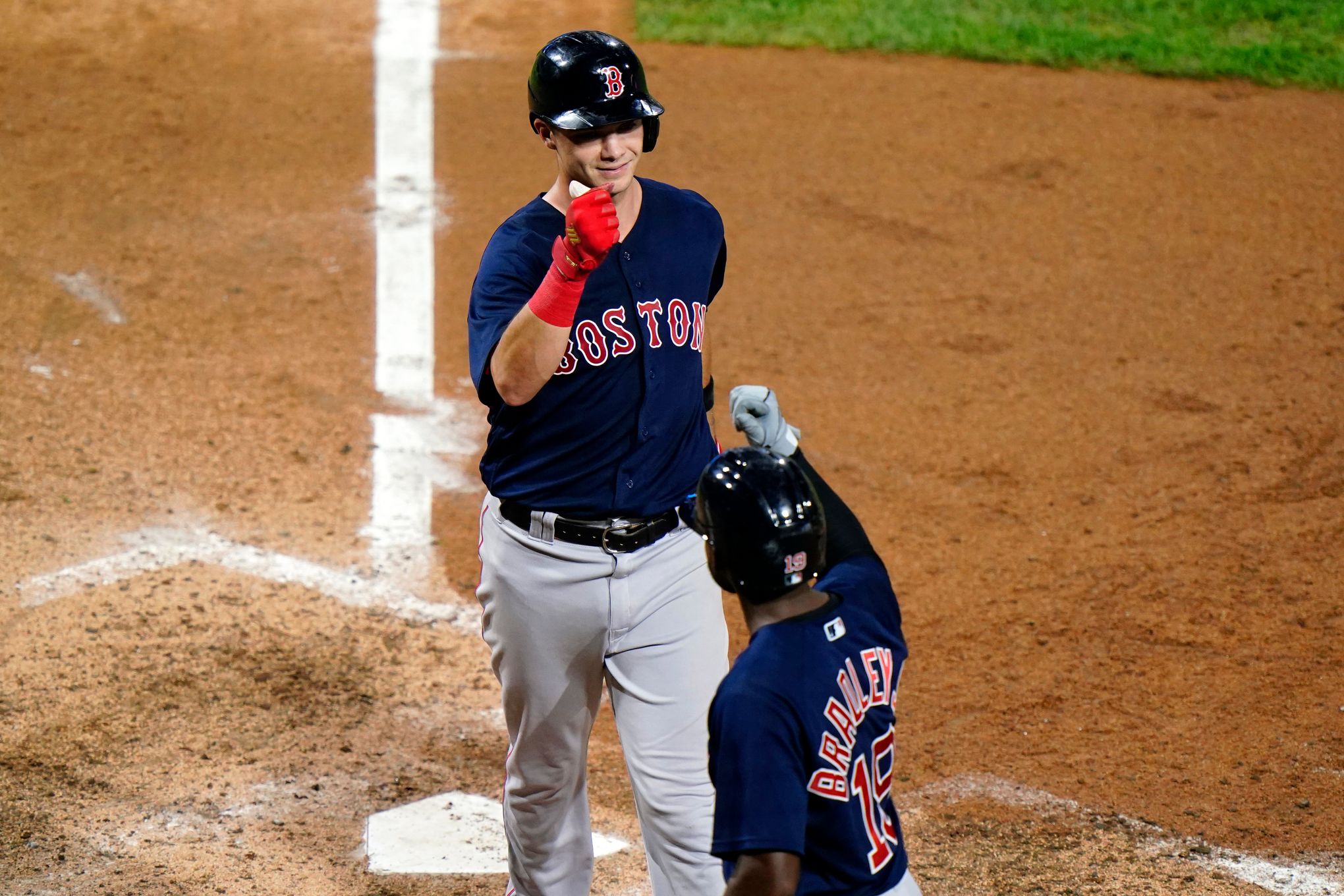 Bobby Dalbec of the Boston Red Sox bats during the fourth inning