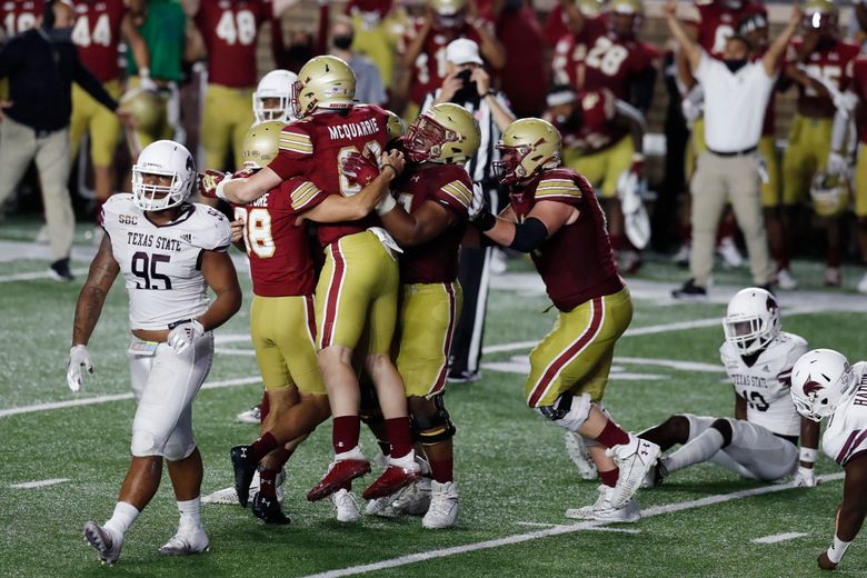 Boston College scores TD with 14 seconds left to upset NC State