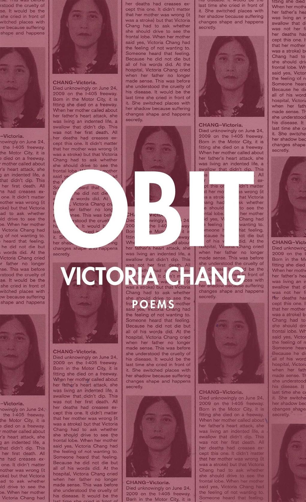 “Obit” by Victoria Chang (Copper Canyon Press)