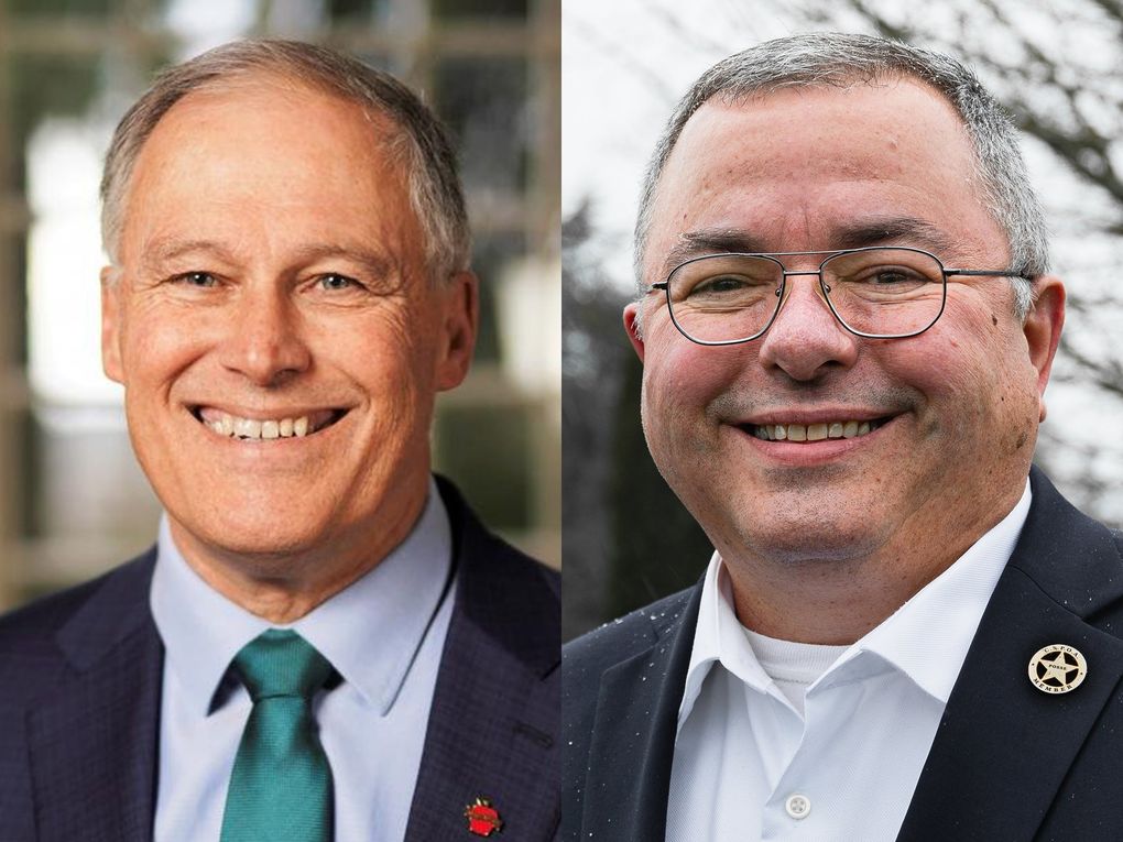 Jay Inslee, left, and Loren Culp, right. (Courtesy of the campaigns)