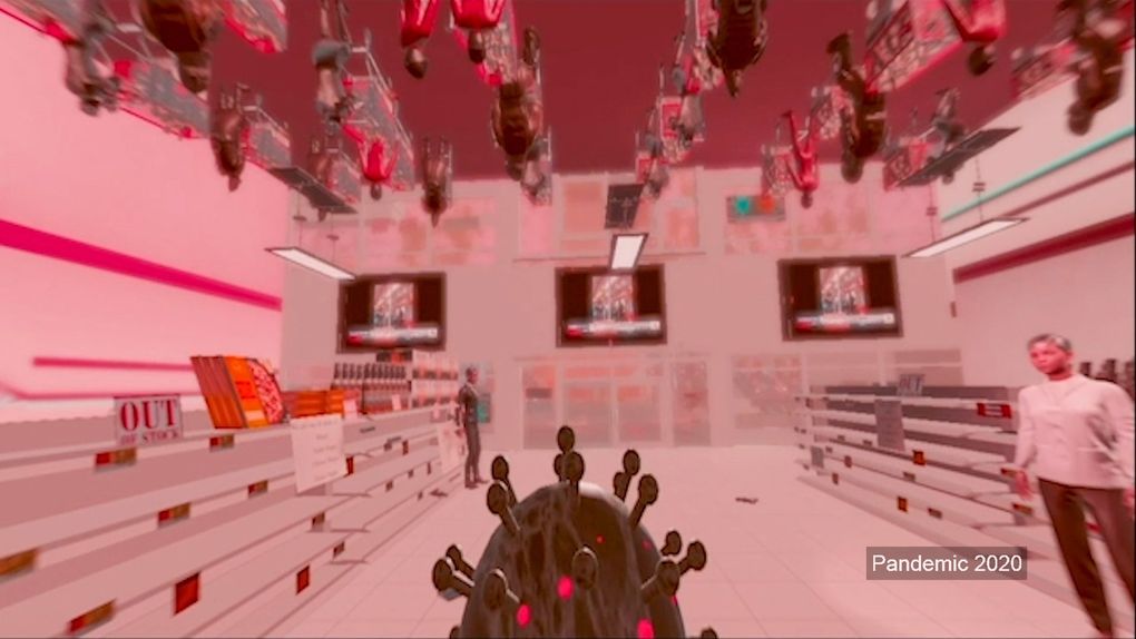 “Pandemic 2020” is an experiential video game created by UW Ph.D. candidate Chanhee Choi, who was motivated to make the game in part by some racist encounters she experienced. The game is not yet finished. (Kiyomi Taguchi / UW News)