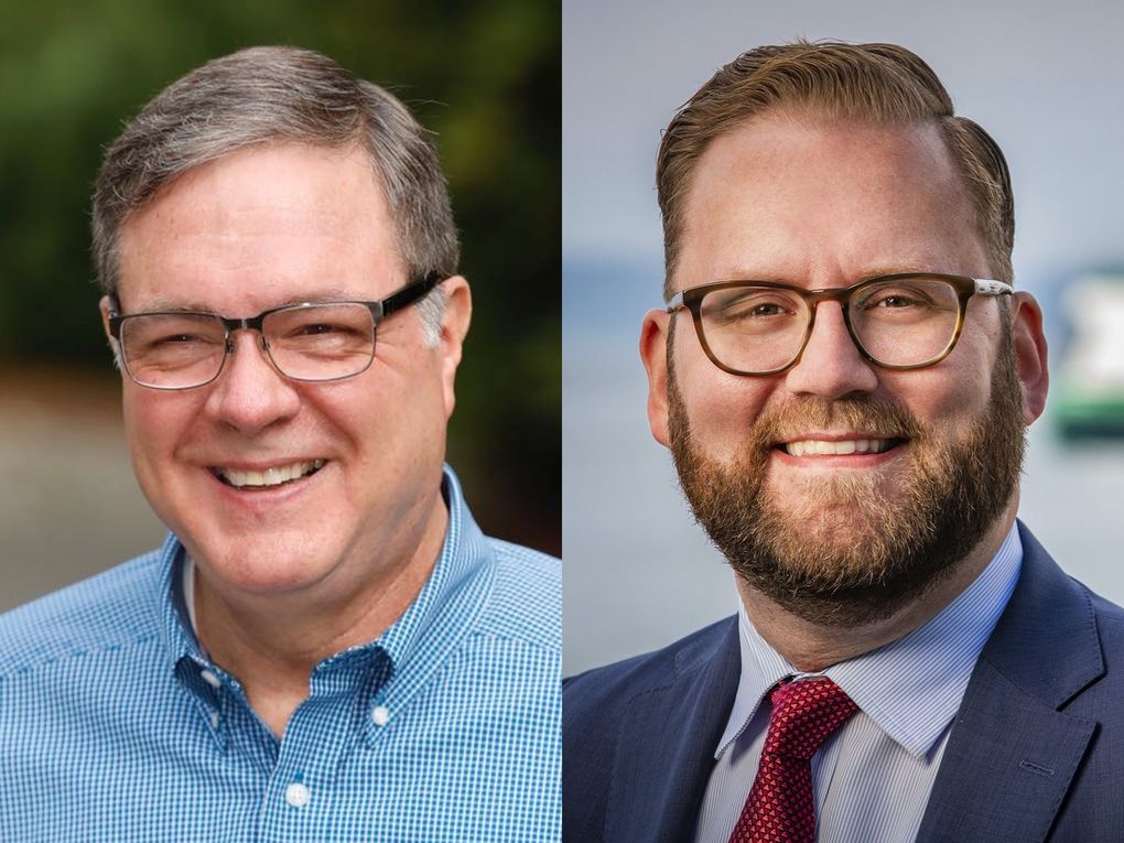 Denny Heck, left, and Marko Liias, right. (Courtesy of the campaigns)