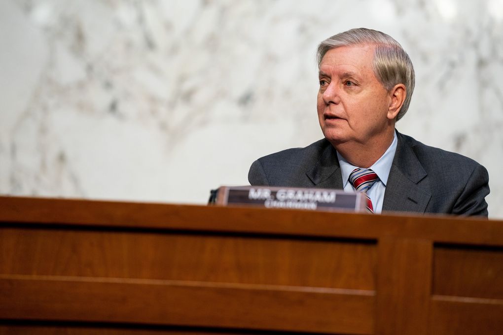 Lindsey Graham, R-S.C., chairs the Senate Judiciary Committee. Graham’s recent comments about attitudes toward Black people in his state have drawn criticism. (Anna Moneymaker / The New York Times)