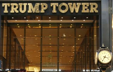 FILE – This Wednesday, Nov. 9, 2016 file photo shows an entrance to Trump Tower in New York. (AP Photo/Seth Wenig) NY
