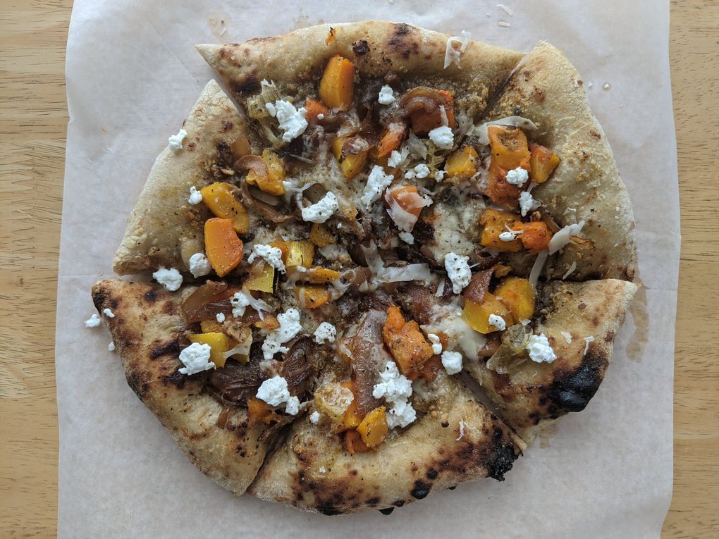 Dough Baby pizza, just one player in Seattle’s underrated pop-up pizza scene. (Jackie Varriano / The Seattle Times)