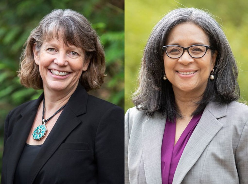 Beth Doglio, left, and Marilyn Strickland, competed in the 10th District race. (Courtesy of the campaigns)