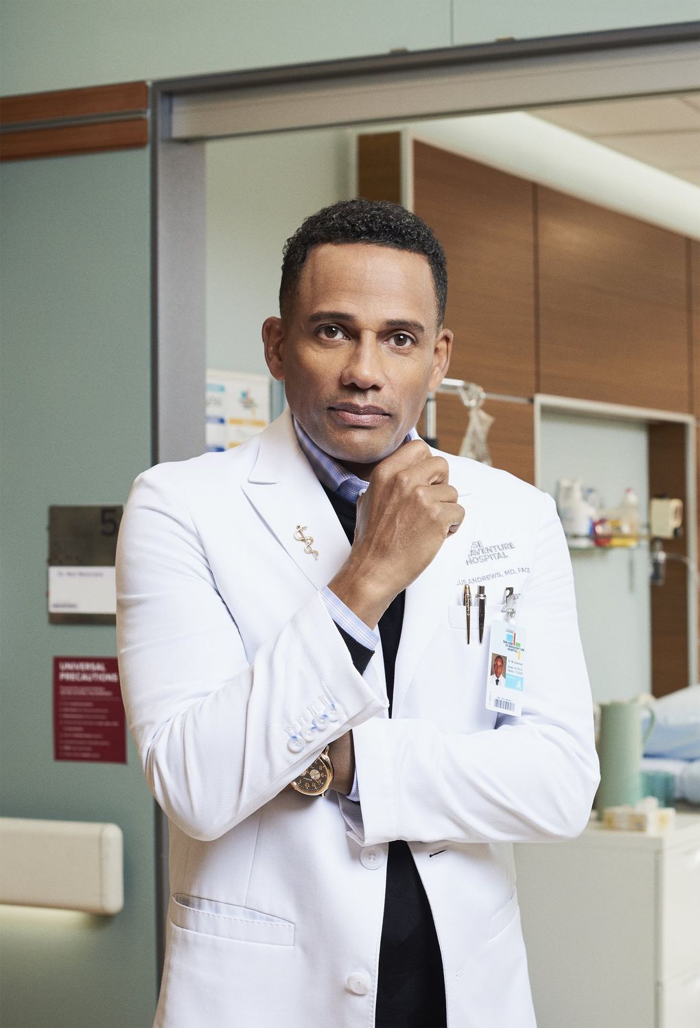Hill Harper stars in “The Good Doctor,” which incorporates the pandemic into its storyline. (Courtesy of ABC)