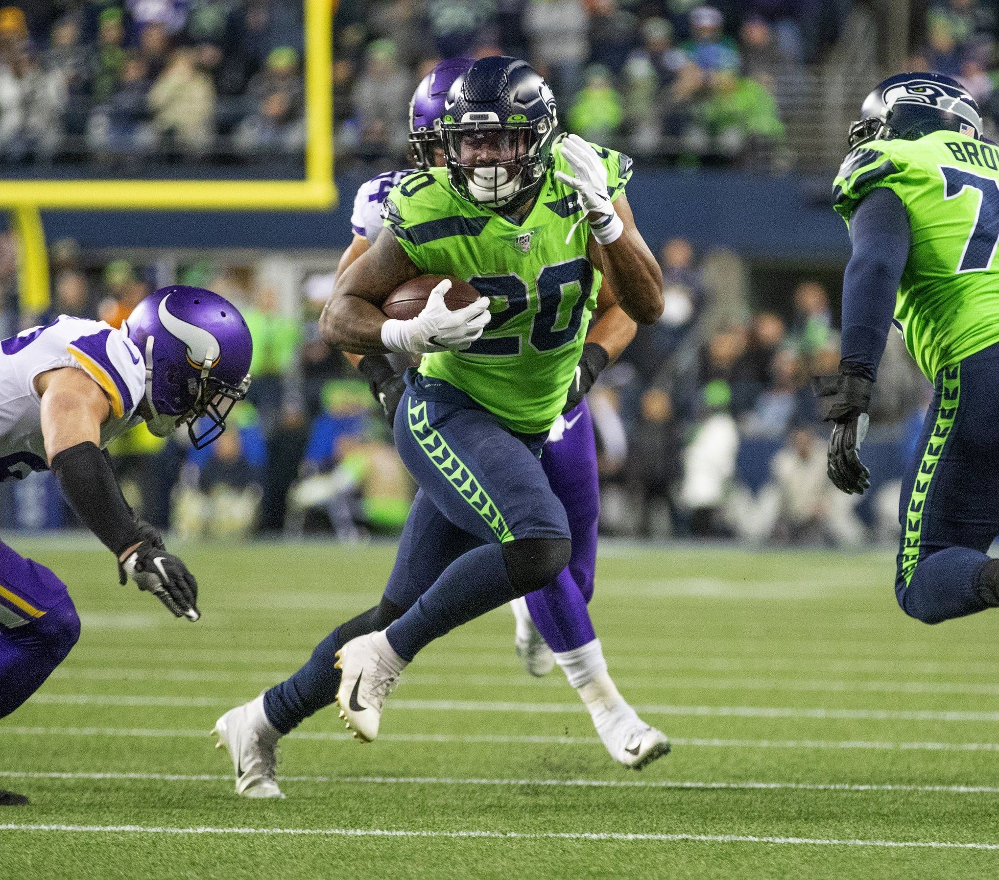 Seahawks running back Rashaad Penny finally finding his footing