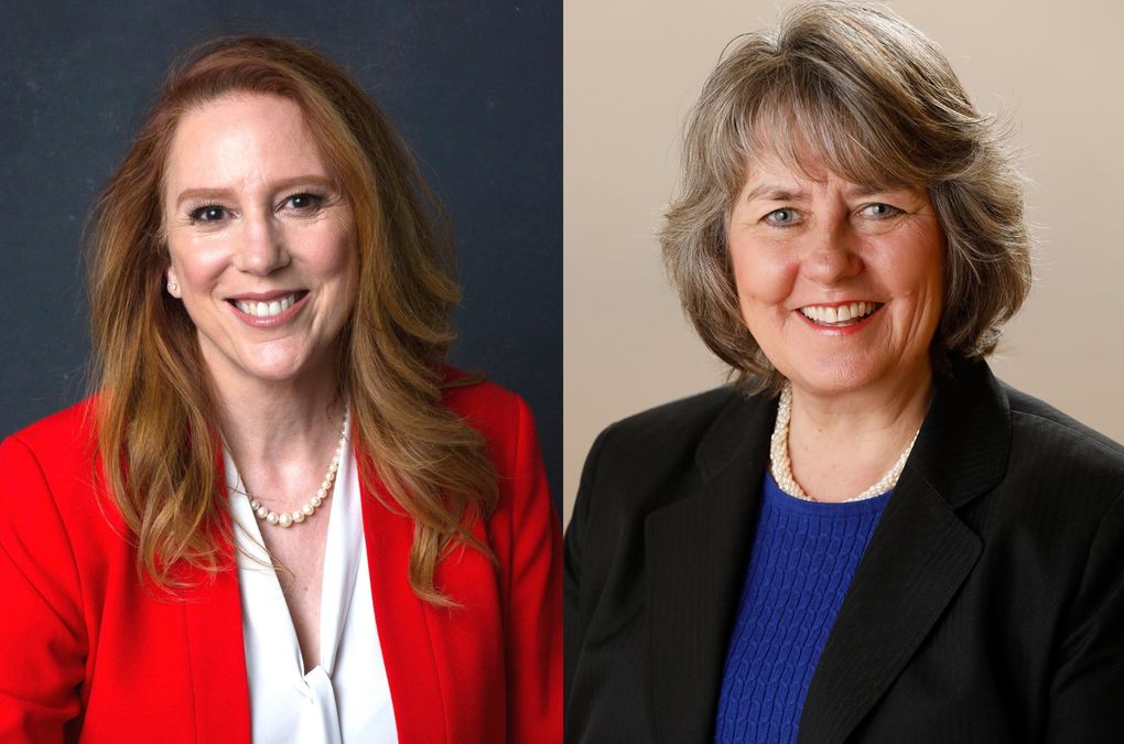 Kim Wyman, left, and Gael Tarleton, right. (Courtesy of the campaigns)