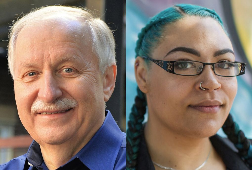 State Rep. Frank Chopp, D-Seattle, left, led challenger Sherae Lascelles of the Seattle People’s Party in the 43rd Legislative District House race. (Courtesy of the campaigns)