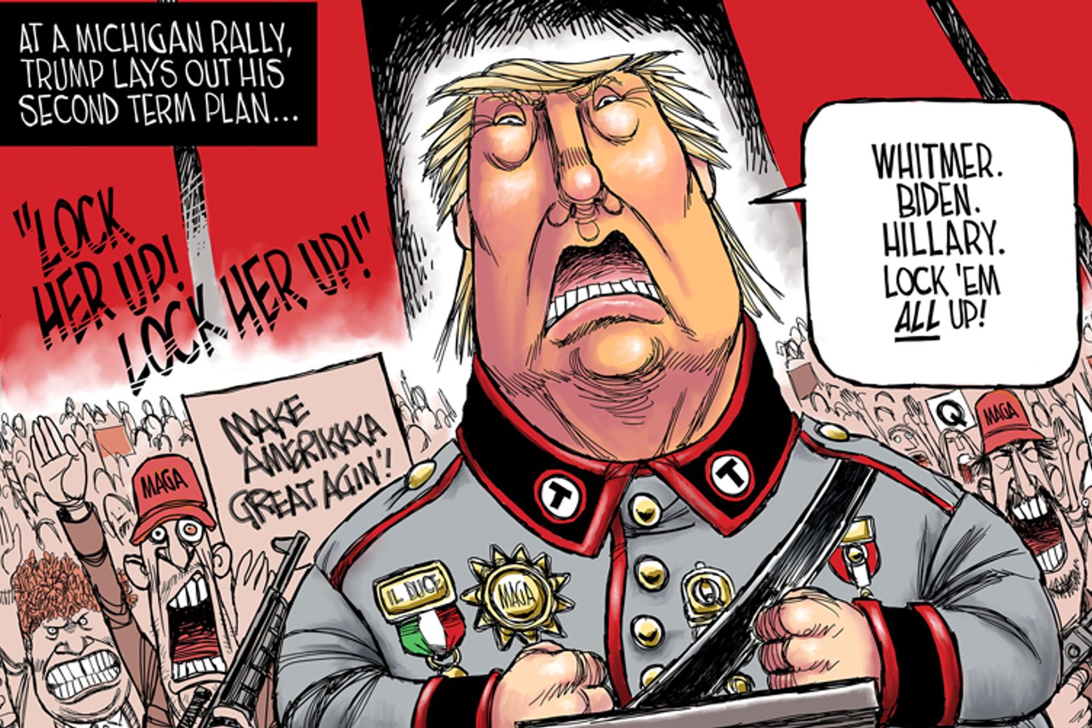 Trump Displays His Inner Mussolini The Seattle Times