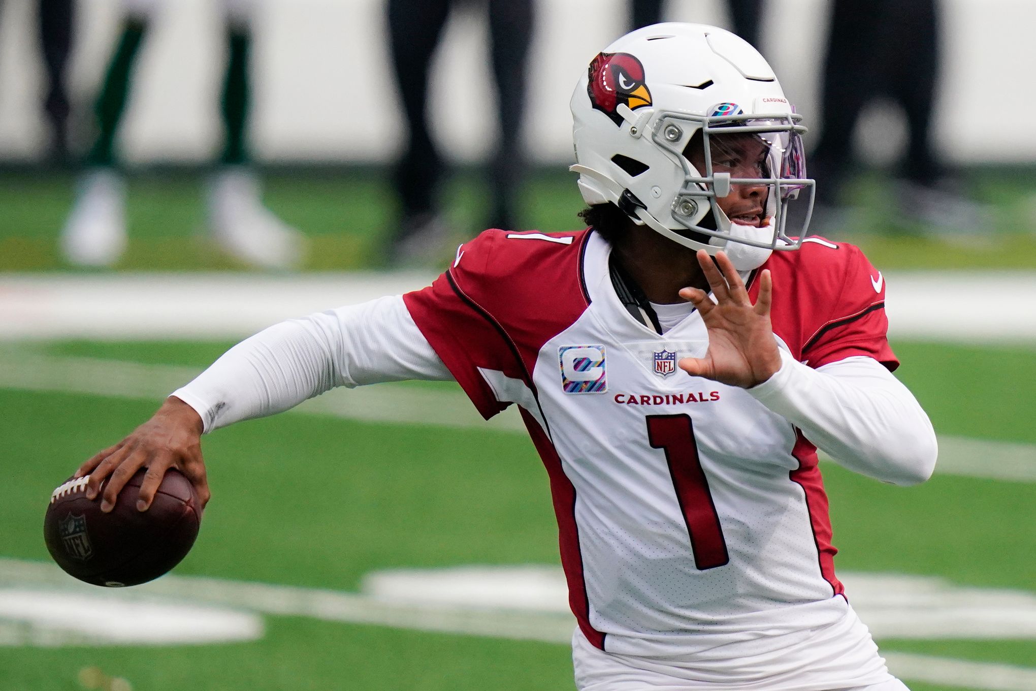 Cardinals' Kyler Murray says his knee rehab is going well, but has