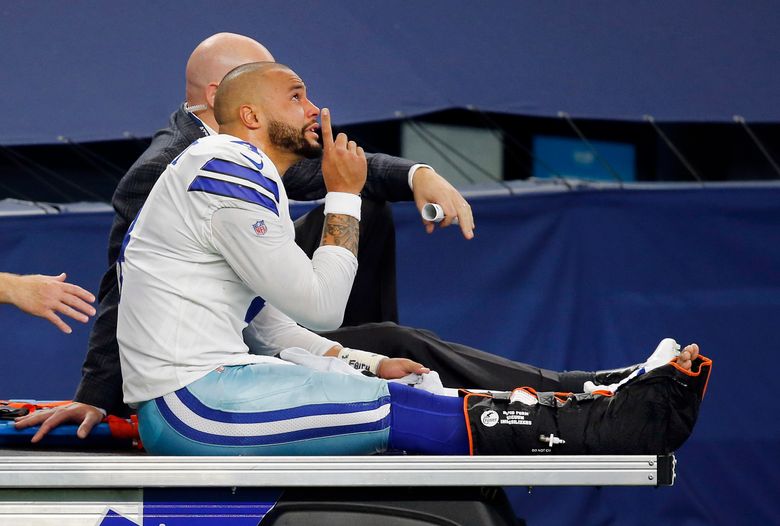 Dallas Cowboys QB Dak Prescott Carted Off The Field With Gruesome Ankle  Injury