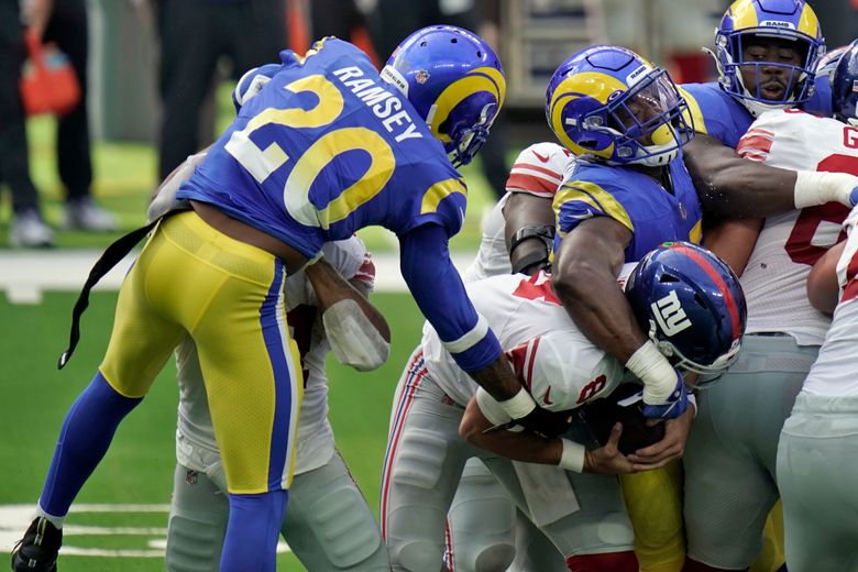 Rams Hold off Giants 17-9; Ramsey, Tate Fight After Game