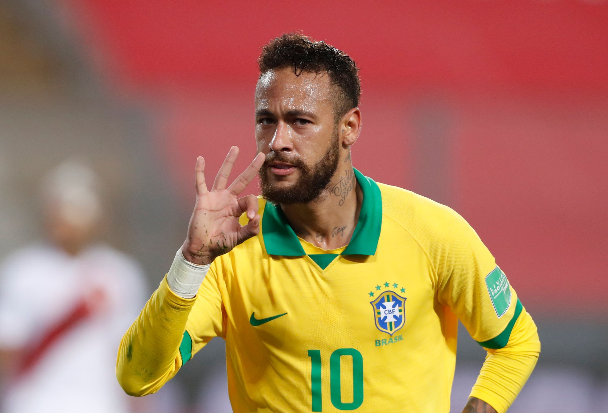 Neymar's Brazil Match Shirt, World Cup Qualifiers 2022