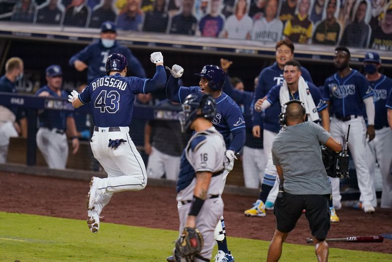 Brosseau homer off Chapman lifts Rays over Yanks, into ALCS