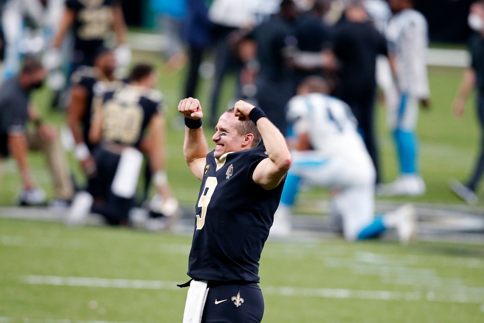 Brees' clutch precision lifts Saints past Panthers, 27-24