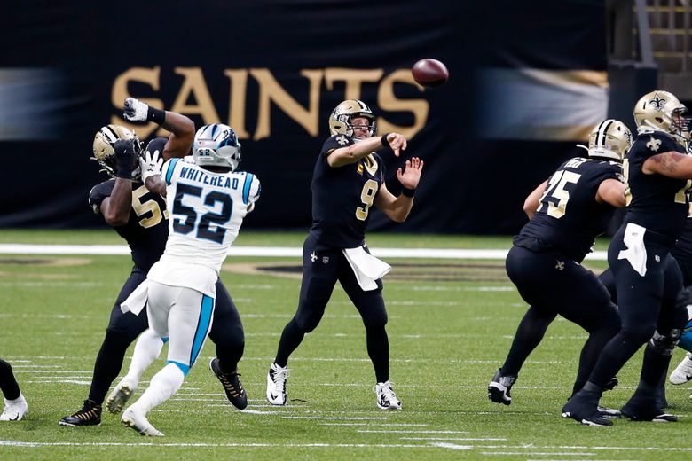 Brees' clutch precision lifts Saints past Panthers, 27-24